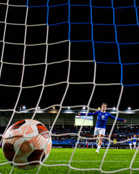 Veton Berisha of Molde celebrates