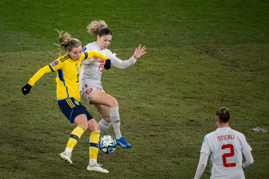 Linda Sembrant of Sweden and Luana Buhler of Switzerland