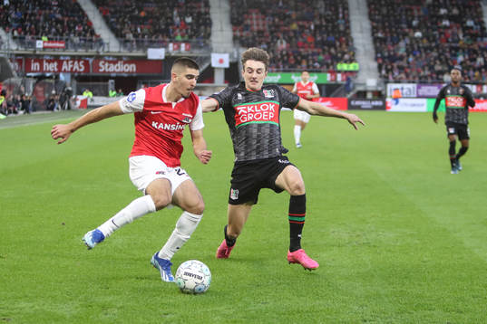 Bla gjennom flere bilder av Fotboll, Holländska Ligan, AZ Alkmaar - Nijmegen