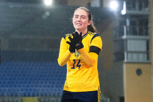 Matilda Eriksson Kristell of Sweden celebrate