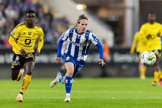 Elfsborgs Emmanuel Boateng och IFK Göteborgs Lucas Kåhed