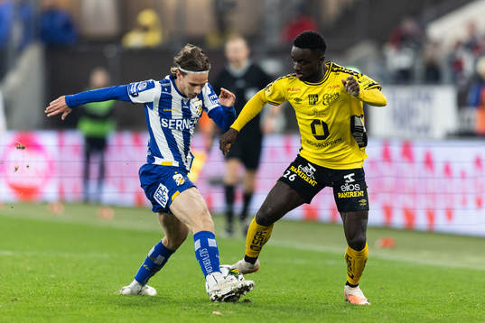 IFK Göteborgs Lucas Kåhed och Elfsborgs Emmanuel Boateng