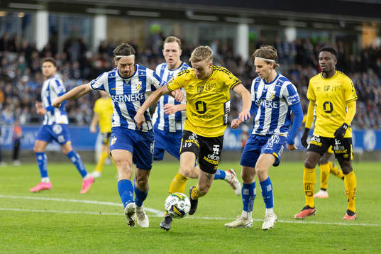 IFK Göteborgs Gustav Svensson och Lucas Kåhed mot