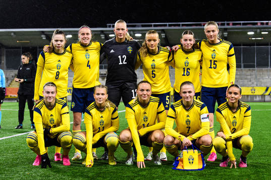 The starting eleven of Sweden