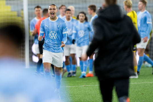 Malmö FFs Elison Makolli jublar