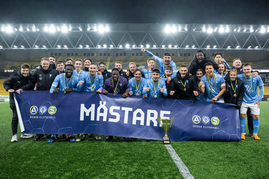 Malmö FFs spelare jublar