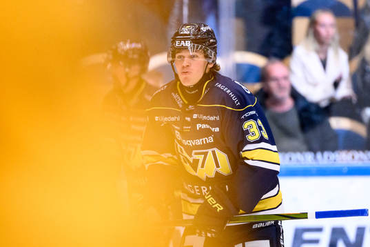 HV71s Måns Lindbäck jublar