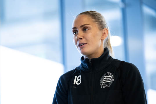 Alice Carlsson i mixade zonen