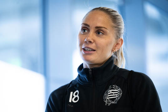 Alice Carlsson i mixade zonen