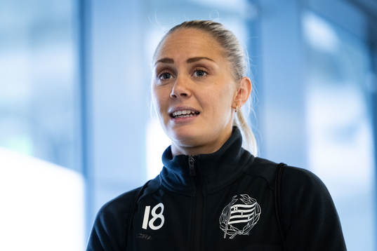 Alice Carlsson i mixade zonen