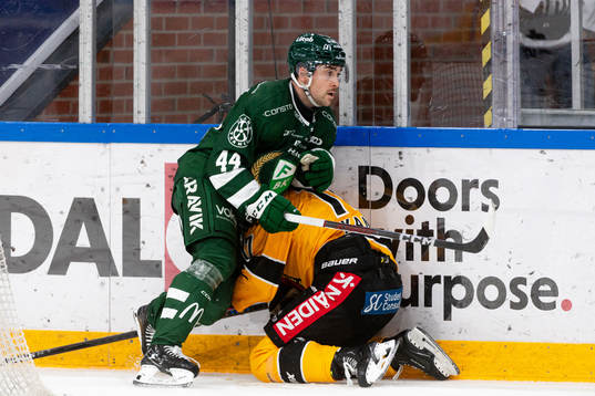 Färjestads Jonathan Andersson och Linköpings Joel Kant