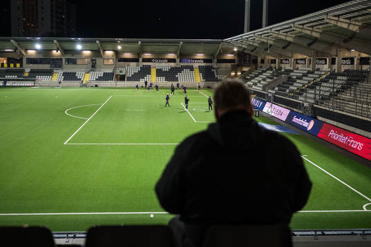 Utsiktens spelare värmer upp
