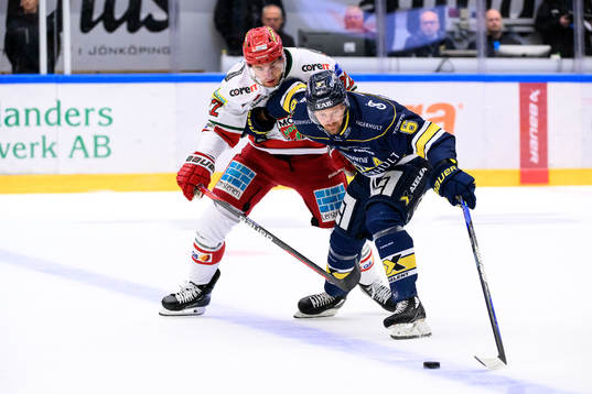 MoDos Adam Pettersson och HV71s Anton Strålman