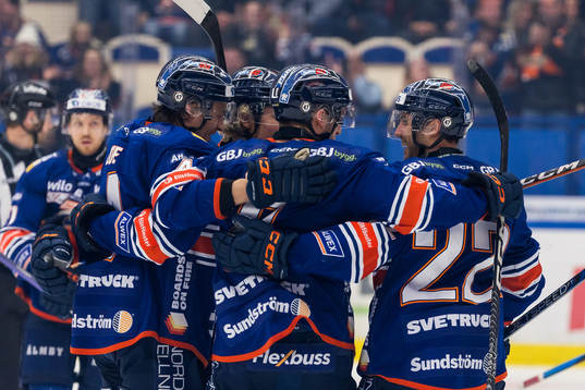 Växjös spelare jublar