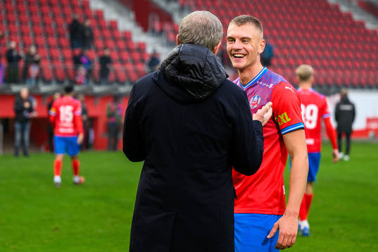 Helsingborgs Dennis Olsson jublar