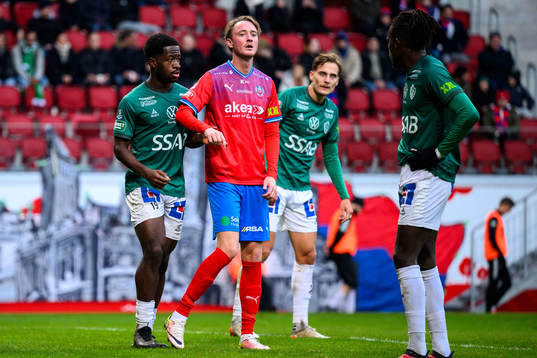 Brages Kevin Appiah Nyarko och Helsingborgs Rasmus Jönsson