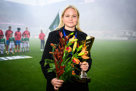 are inför fotbollsmatchen i Superettan mellan Helsingborg och Brage den 4 november 2023 i Helsingborg. 