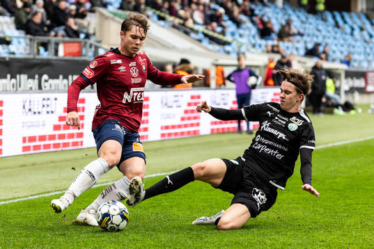 Örgrytes Linus Tagesson och Västerås SKs Max Larsson