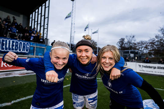 Trelleborgs Lova Sternfeldt, Linnea Prambrant och Jennifer