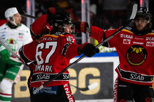 Luleås Linus Omark jublar