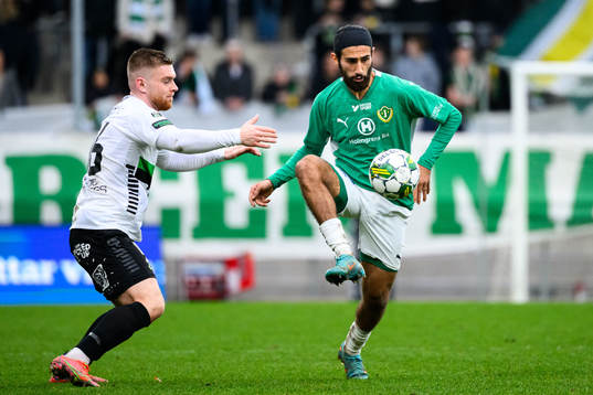 GAISs Dino Salihovic och Jönköpings Södras Hady Saleh