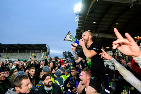 GAISs Niklas Andersen jublar över avancemang till