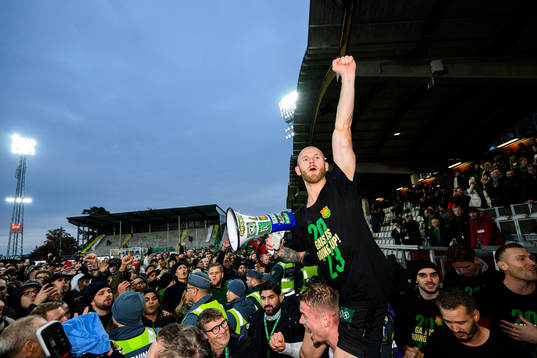 GAISs Niklas Andersen jublar över avancemang till