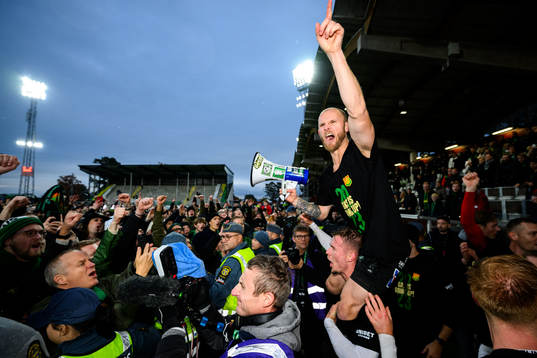 GAISs Niklas Andersen jublar över avancemang till