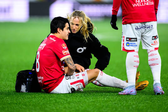 Degerfors Diego De Jesus Campos Ballestero har ont