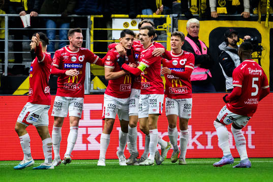 Degerfors Seid Korac jublar efter 0-1