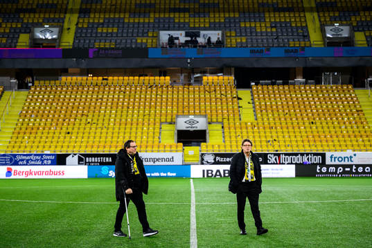 Elfsborgs ordförande Sune Lundqvist och klubbchef Stefan Andreasson