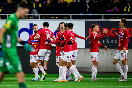 Degerfors Seid Korac jublar efter 0-1