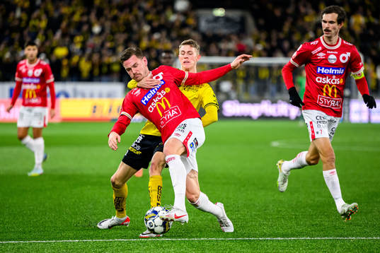 Elfsborgs Jeppe Møldrup Okkels och Degerfors Sebastian