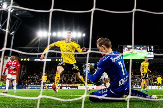 Elfsborgs Jeppe Møldrup Okkels oroar mot Degerfors