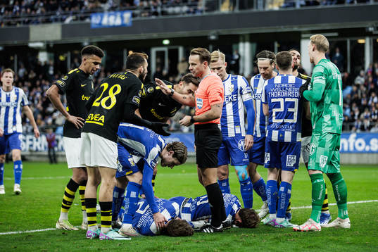 IFK Göteborgs Emil Salomonsson och Sebastian Hausner