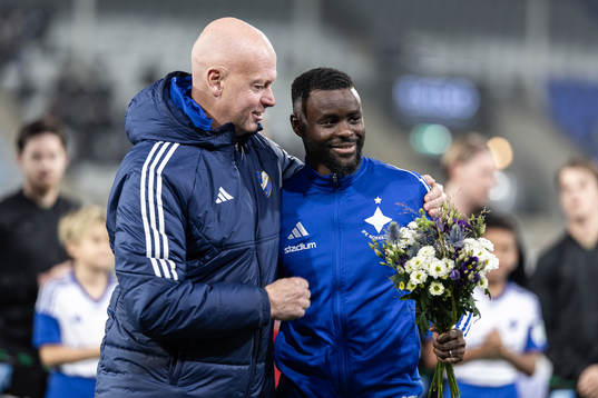 IFK Norrköpings sportchef Tony Martinsson och Maic Sema