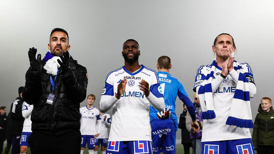 IFK Norrköpings Christopher Telo, Maic Sema och Ari Freyr