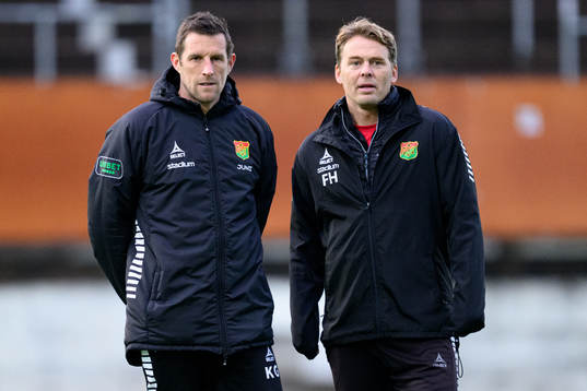 Assisterande tränare Kenneth Gustafsson och tränare