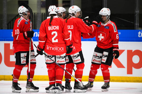 Mara Frey of Switzerland celebrates after scoring 1-1