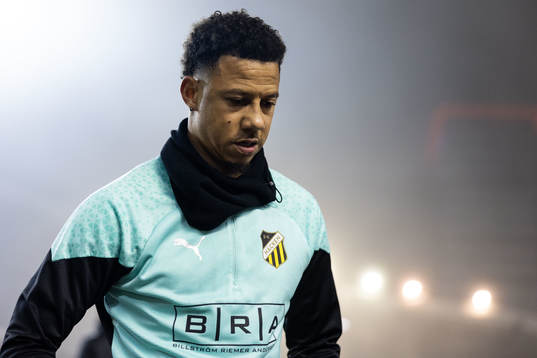 Tobias Sana of BK Häcken ahead of the UEFA Europa League football match between BK Häcken and Molde on November 9, 2023 in Göteborg. 