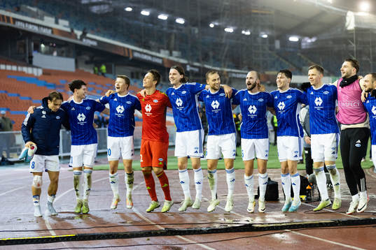 Players of Molde celebrate