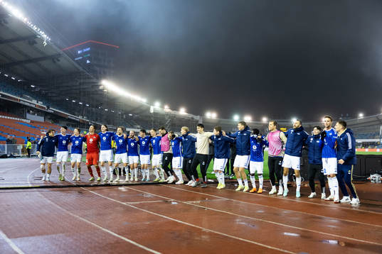 Players of Molde celebrate