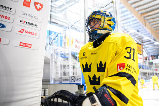 Goaltender Ida Boman of Sweden