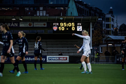 Resultattavla som visar 10-0