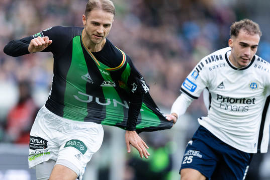 GAIS Gustav Lundgren och Utsiktens Lorent Mehmeti