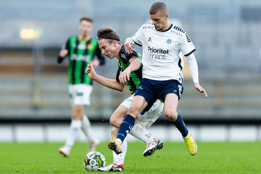 GAIS Robin Frej och Utsiktens Lucas Hedlund