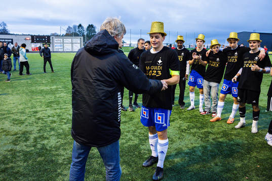 IFK Norrköpings Felix Stenman jublar