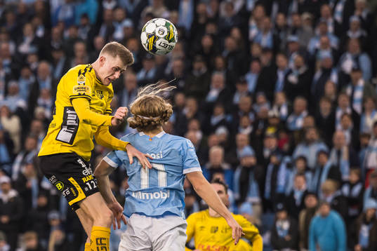 Elfsborgs Alexander Bernhardsson och Malmö FFs Sebastian
