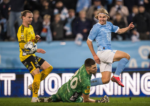 Elfsborgs Niklas Hult och målvakt Hakon Valdimarsson