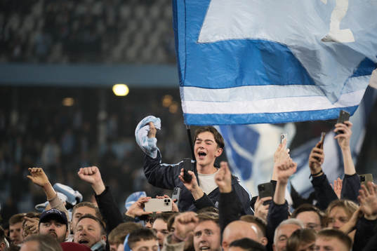 Malmö FFs supportar jublar